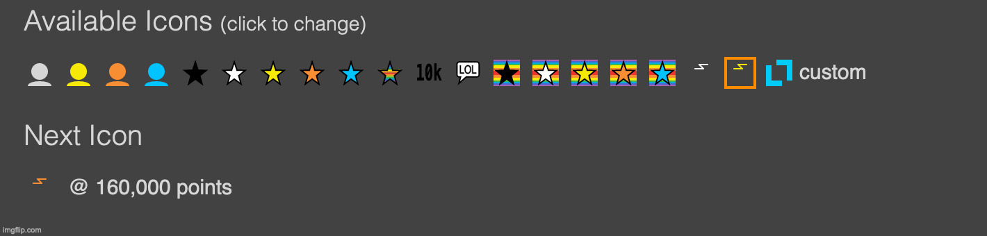 19 icon choices so far(excluding custom icon) | made w/ Imgflip meme maker