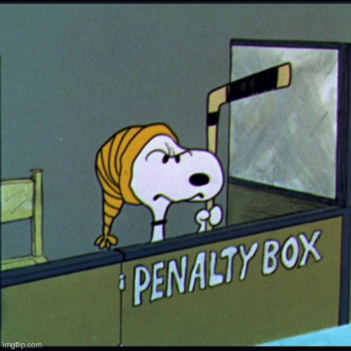 Snoopy in penalty box | image tagged in snoopy in penalty box | made w/ Imgflip meme maker
