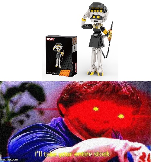 I want it | image tagged in ill take your entire stock deepfried,lego n | made w/ Imgflip meme maker