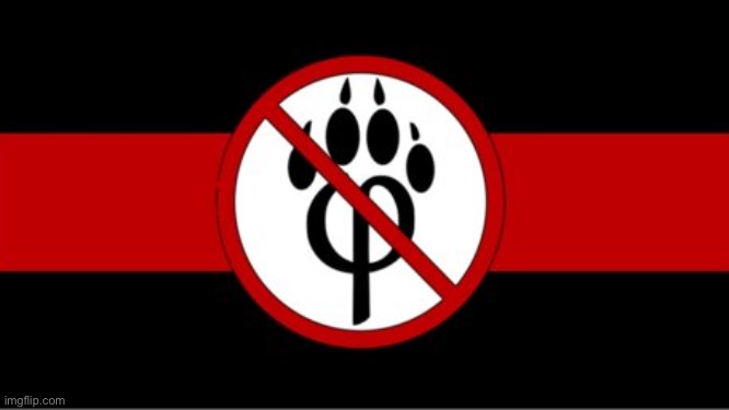 Anti furry flag | image tagged in anti furry flag | made w/ Imgflip meme maker