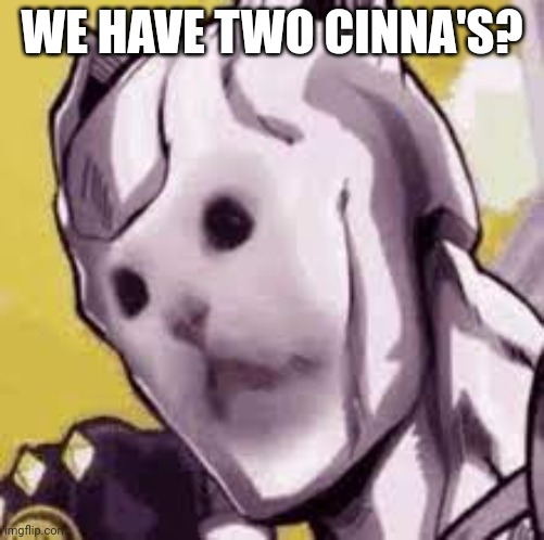 only thought we had 1 | WE HAVE TWO CINNA'S? | image tagged in killer cat | made w/ Imgflip meme maker