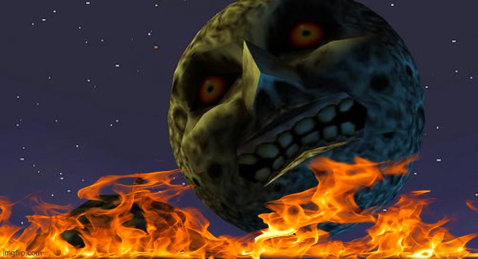 Majoras Mask Moon | image tagged in majoras mask moon | made w/ Imgflip meme maker