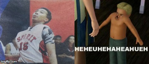 Look-alike | image tagged in basketball,heheuhehaheahe,mississauga news,ball,swerve | made w/ Imgflip meme maker
