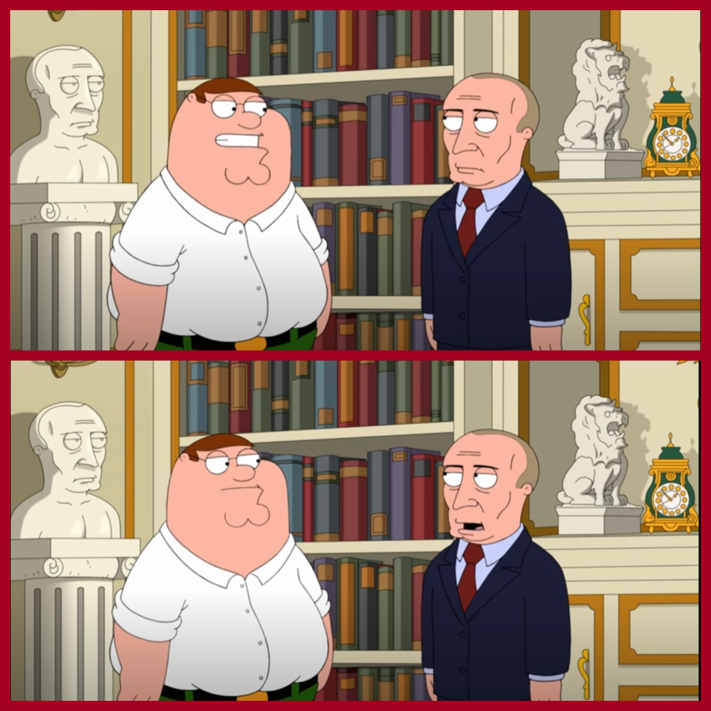 High Quality Putin and Peter Blank Meme Template