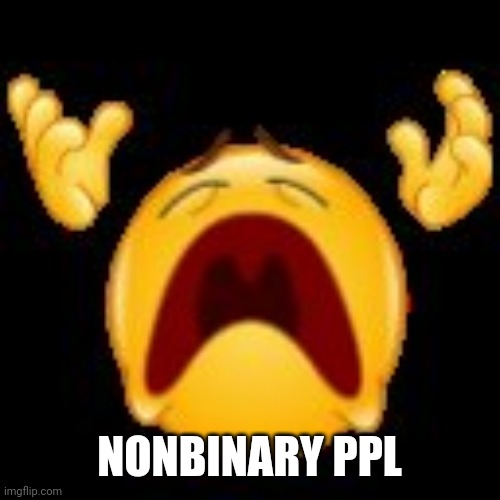 Crying Emoji | NONBINARY PPL | image tagged in crying emoji | made w/ Imgflip meme maker