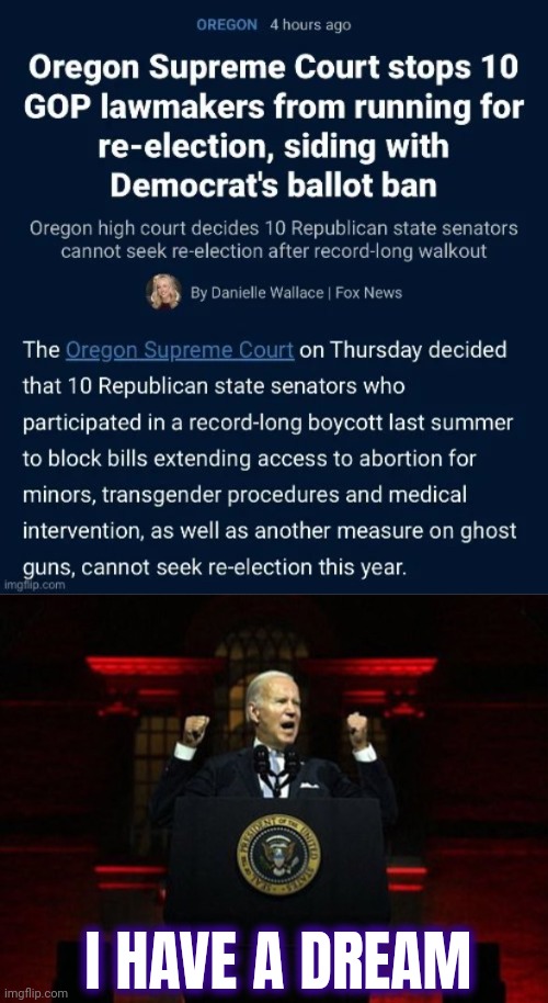 One Step Closer | I HAVE A DREAM | image tagged in nazi biden,i did nazi that coming,autocracy,one party government,obey quietly,royal family | made w/ Imgflip meme maker