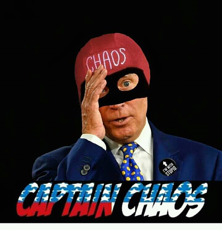 High Quality Joe Biden Cap'n Chaos Blank Meme Template