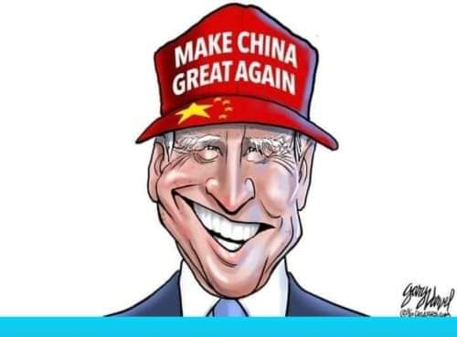 High Quality Joe Biden China toon Blank Meme Template