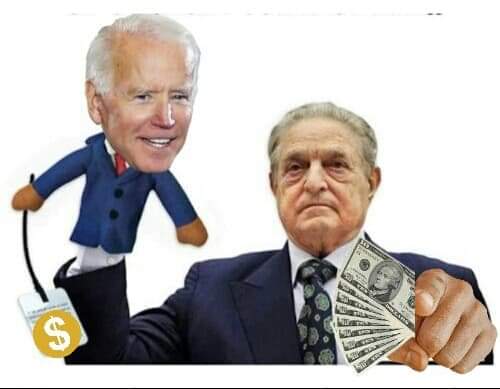 High Quality Joe Biden Soros Puppet Blank Meme Template