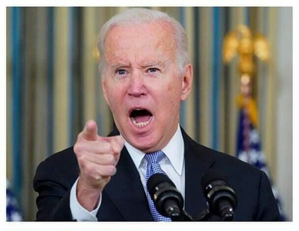 Finger pointing Joe Biden Blank Meme Template