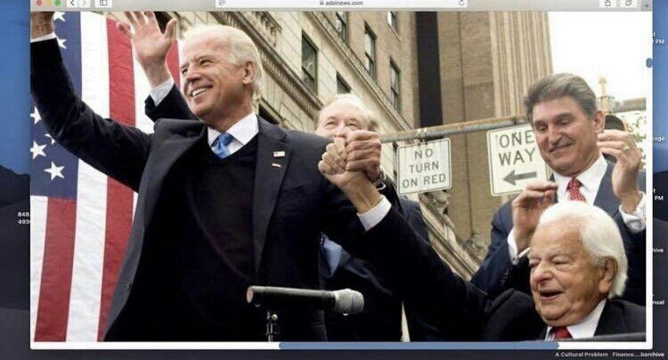 Joe Biden and Robert C Byrd Blank Meme Template