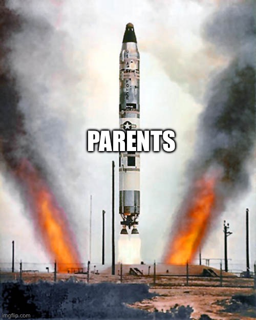 missile | PARENTS | image tagged in missile | made w/ Imgflip meme maker