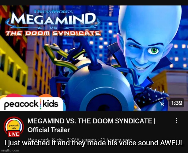 Why didn't they just bring back Will Ferrell??? Anyway link in comments | I just watched it and they made his voice sound AWFUL | made w/ Imgflip meme maker