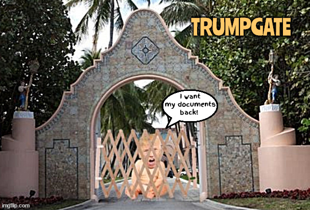 TRUMPGATE | TRUMPGATE; I want my documents back! | image tagged in crybaby trump,trump i want,trumpgate,espionage,stolen documents,mara-a-lago | made w/ Imgflip meme maker