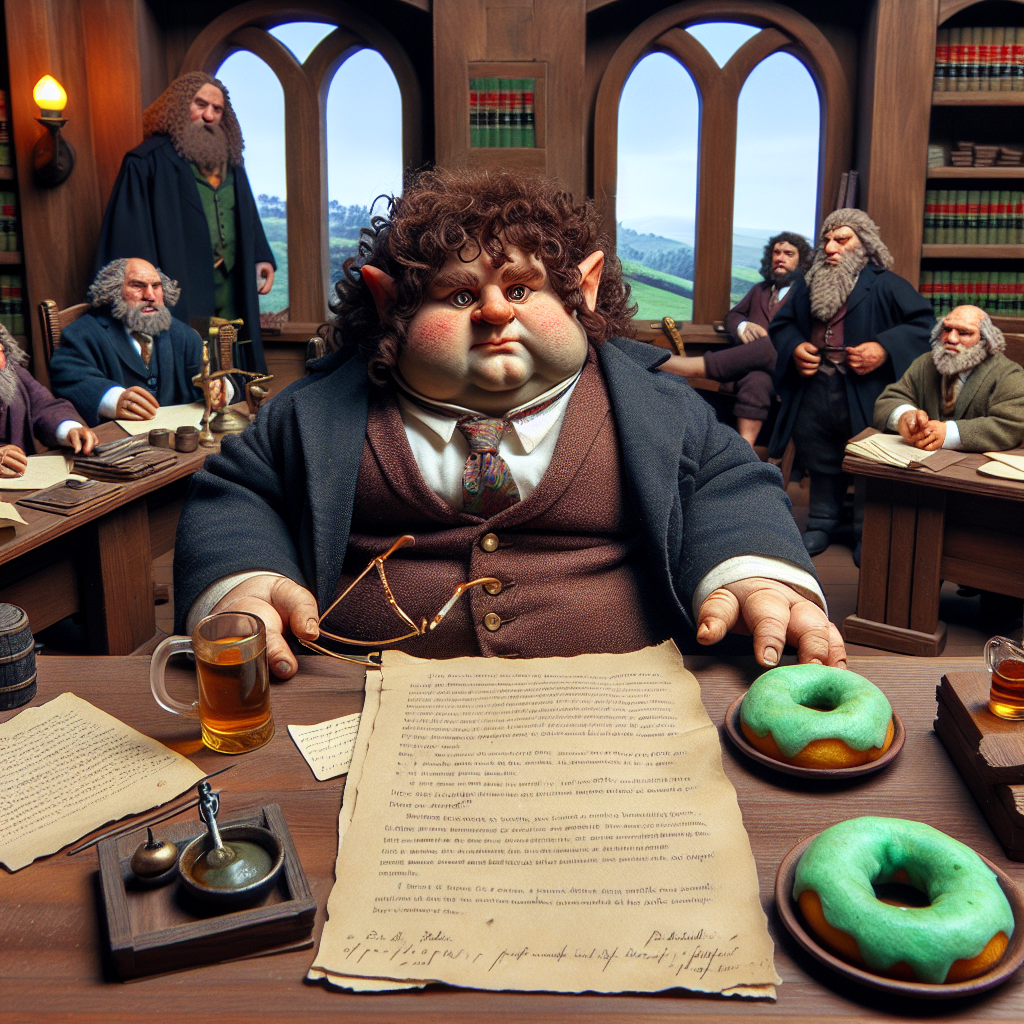 High Quality donut lawyer hobbit food poisoning Blank Meme Template