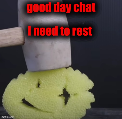 c r u n c h | good day chat; I need to rest | image tagged in c r u n c h | made w/ Imgflip meme maker