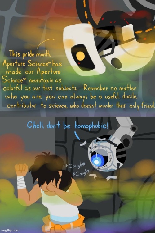 Listen to wheatley | image tagged in portal 2,gas,gay | made w/ Imgflip meme maker