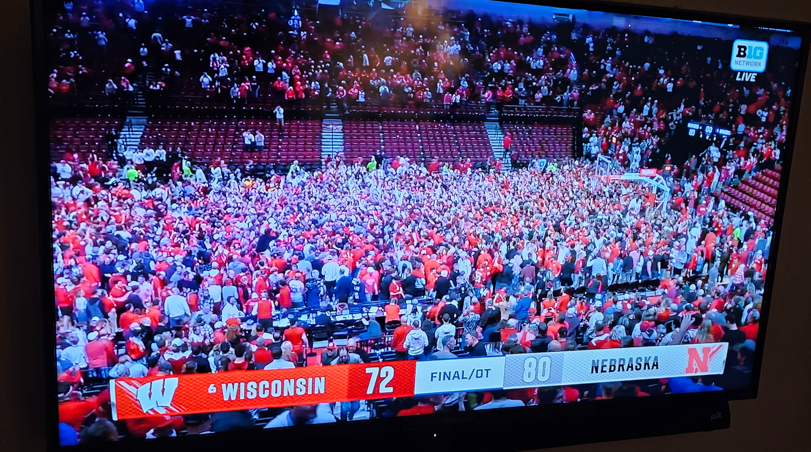 Husker court rush Blank Meme Template