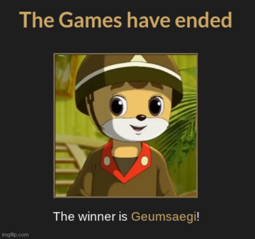 My favorite character won the hunger game :D | image tagged in custom template | made w/ Imgflip meme maker