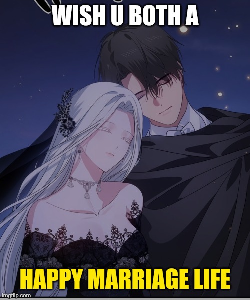 Happy | WISH U BOTH A; HAPPY MARRIAGE LIFE | image tagged in manga | made w/ Imgflip meme maker