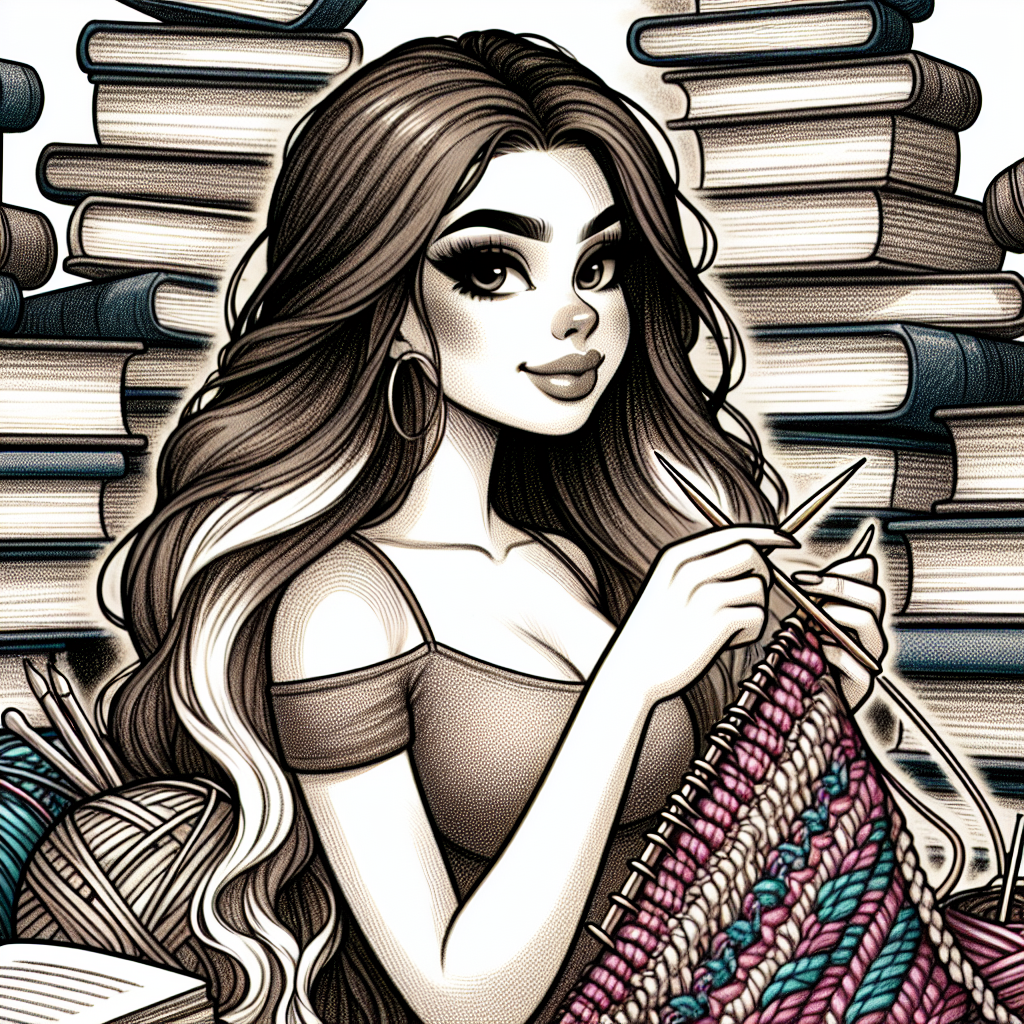 Pretty girl with long brown hair surrounded by piles of books an Blank Meme Template