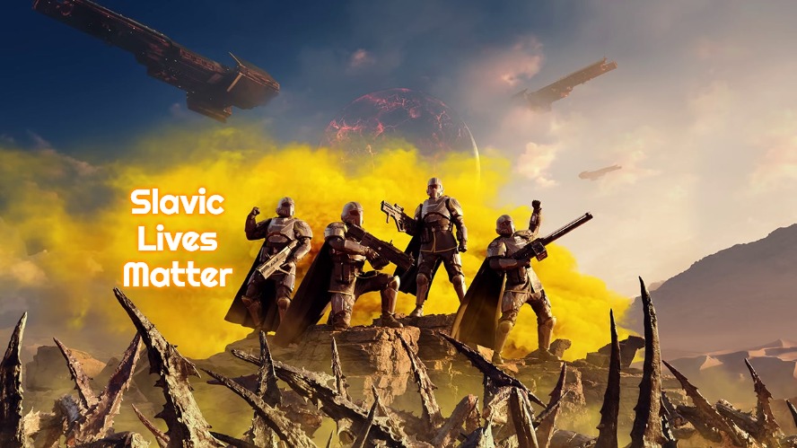 Slavic Helldivers 2 | Slavic Lives Matter | image tagged in slavic helldivers 2,slavic,russo-ukrainian war | made w/ Imgflip meme maker