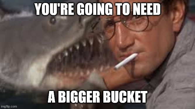 YOU'RE GOING TO NEED; A BIGGER BUCKET | made w/ Imgflip meme maker