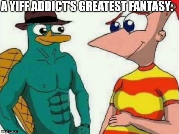 Yiff addict's wet drram: | A YIFF ADDICT'S GREATEST FANTASY: | image tagged in gross,wtf,anti furry,cringe | made w/ Imgflip meme maker