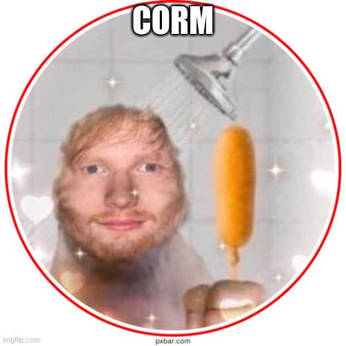 corndog sheeran | CORM | image tagged in corndog sheeran | made w/ Imgflip meme maker