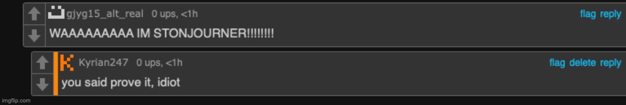 replied before they deleted the comment | made w/ Imgflip meme maker