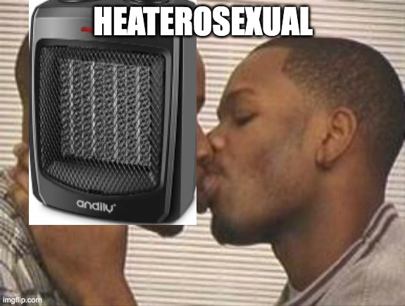 2 gay black mens kissing | HEATEROSEXUAL | image tagged in 2 gay black mens kissing | made w/ Imgflip meme maker