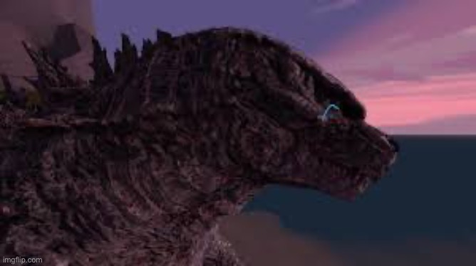 Godzilla is sad | image tagged in godzilla is sad | made w/ Imgflip meme maker