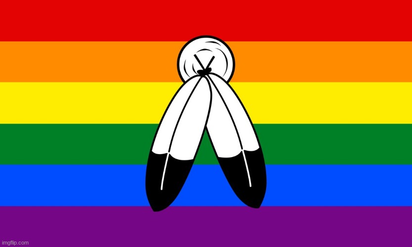 Two spirit | image tagged in two spirit flag | made w/ Imgflip meme maker