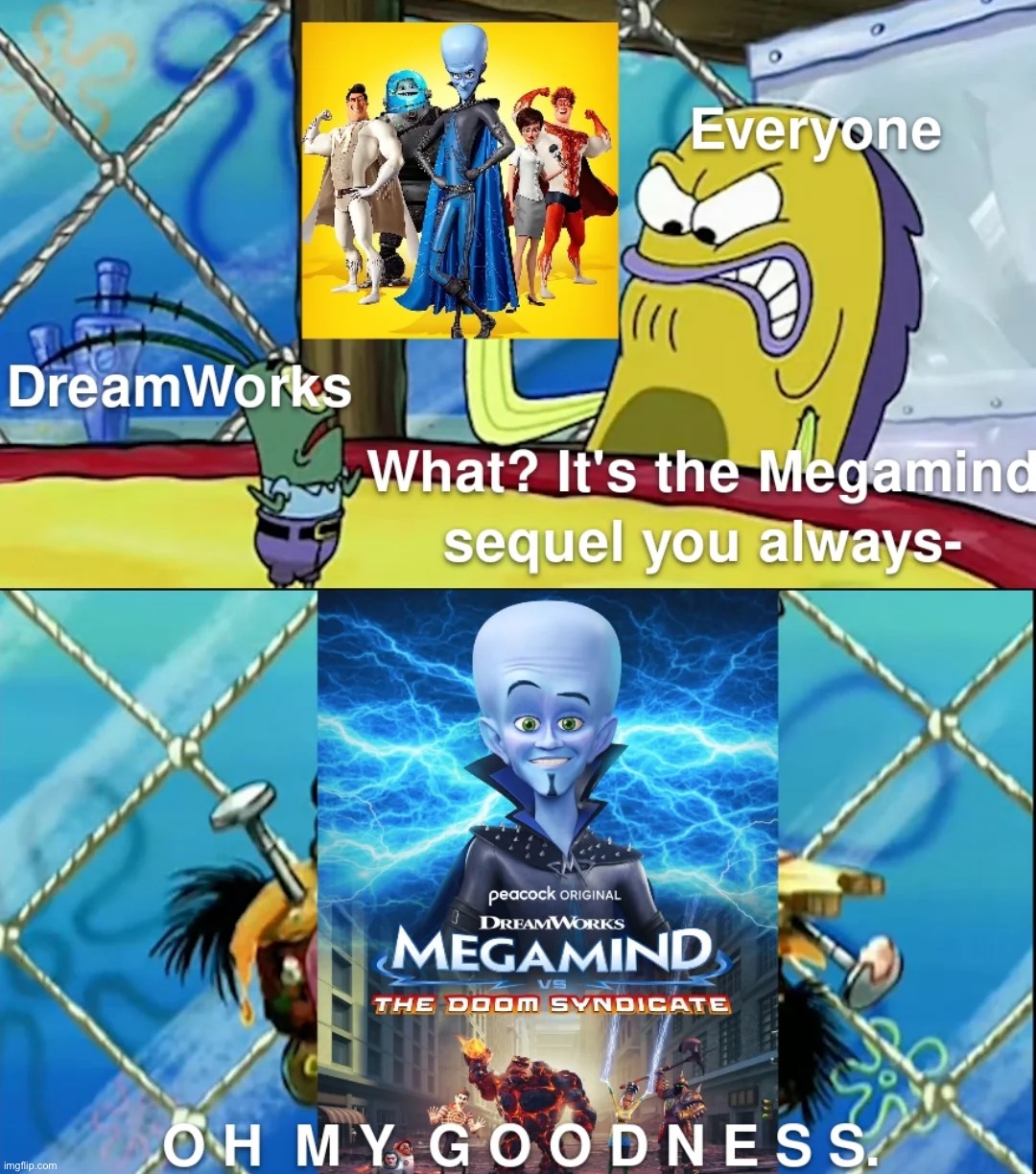 i'm so sorry that i had to post this... look how they massacred him with that goofy ahh CGI | image tagged in megamind,ruined,memes,repost,movies,cgi | made w/ Imgflip meme maker