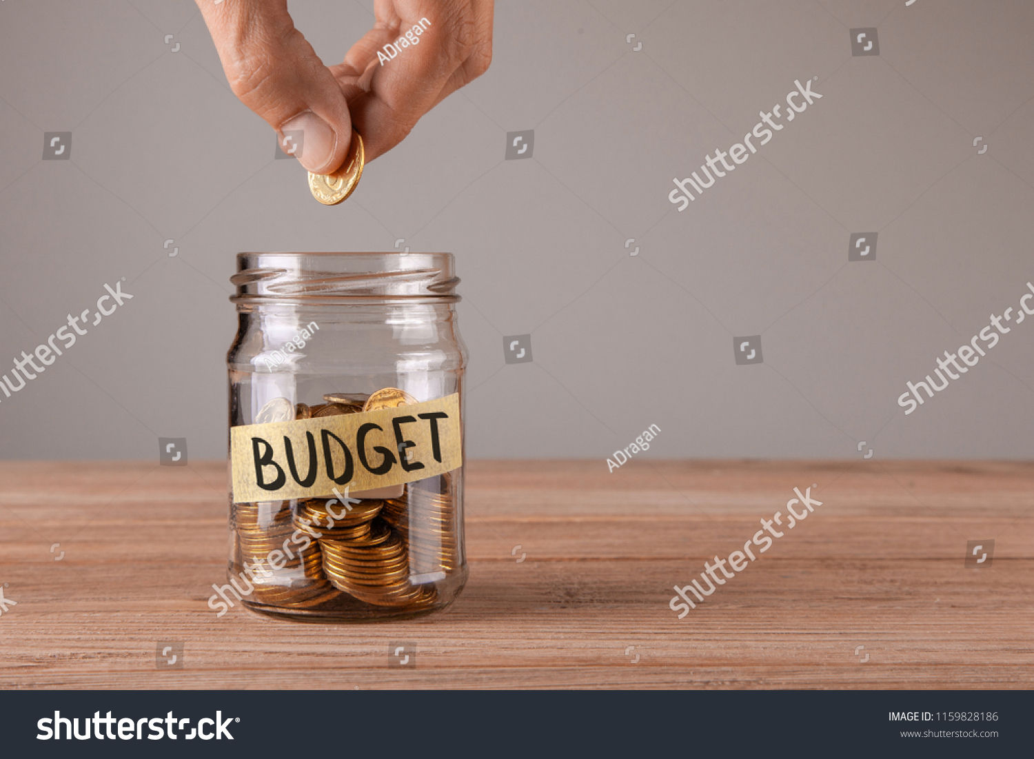 Jar Of Coins Budget Blank Meme Template