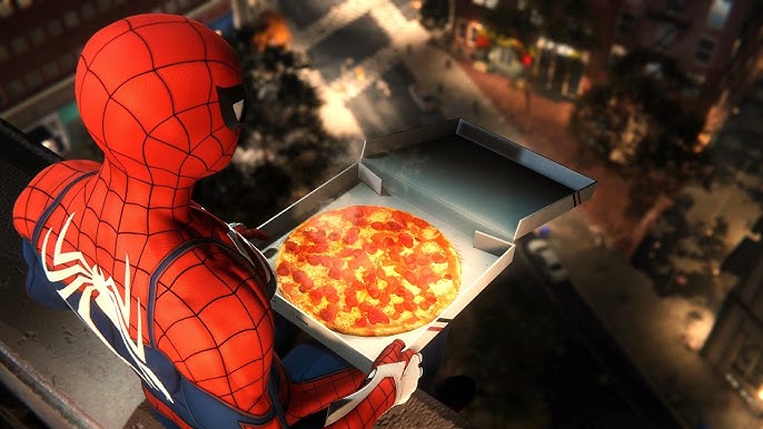 spidy pizza Blank Meme Template