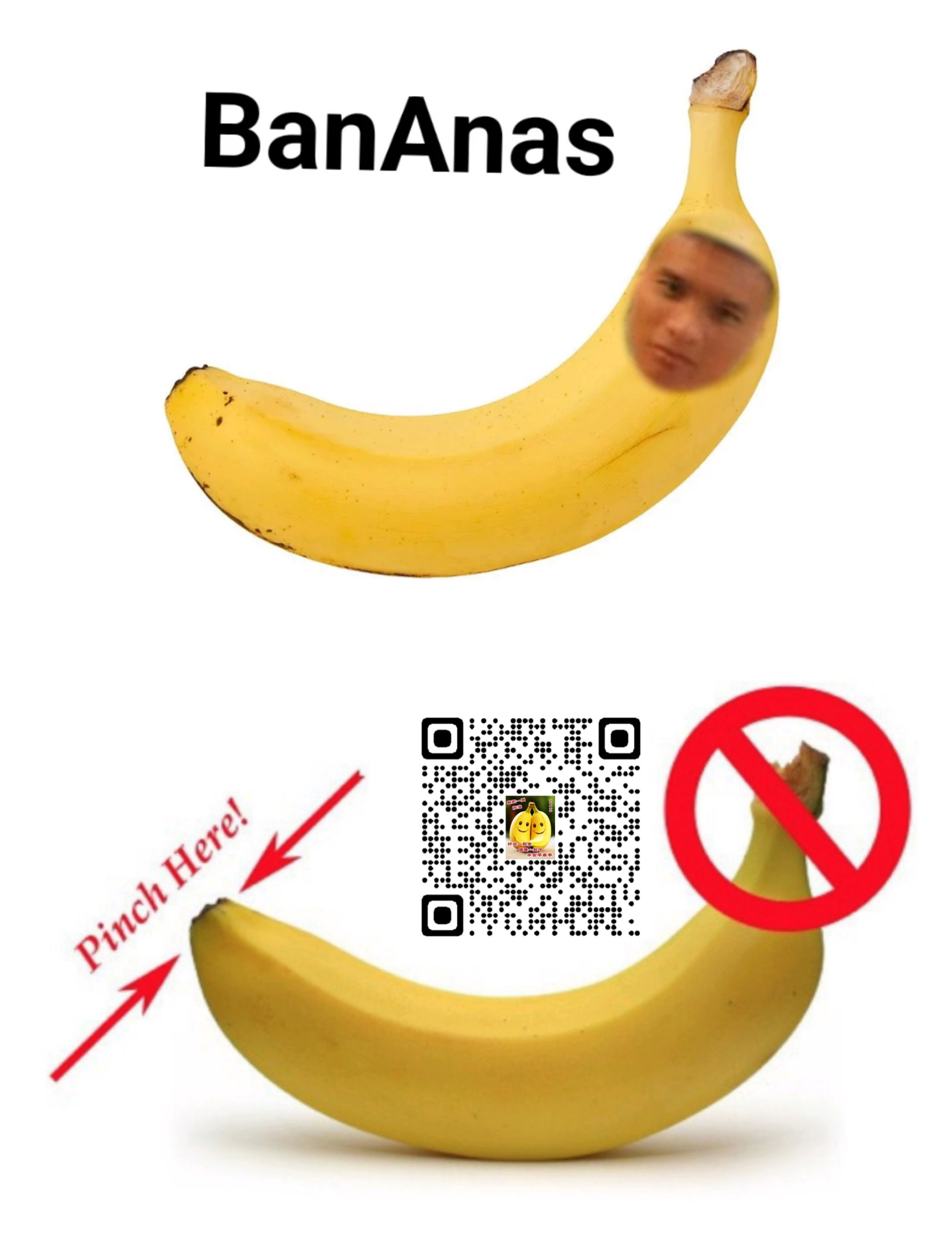 High Quality BanAnas (Banana - Just For Laugh) Blank Meme Template