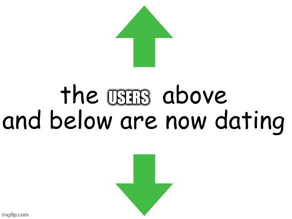 Users dating | image tagged in users dating | made w/ Imgflip meme maker
