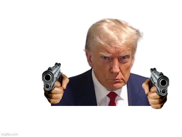 gun | image tagged in donald trump | made w/ Imgflip meme maker