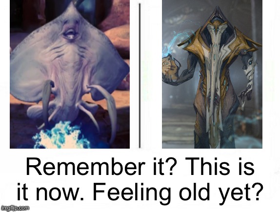 When you see it | Remember it? This is it now. Feeling old yet? | image tagged in feel old yet,warframe,dante | made w/ Imgflip meme maker