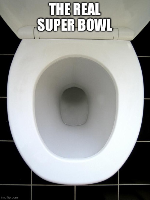 Super bowl | THE REAL SUPER BOWL | image tagged in toilet | made w/ Imgflip meme maker