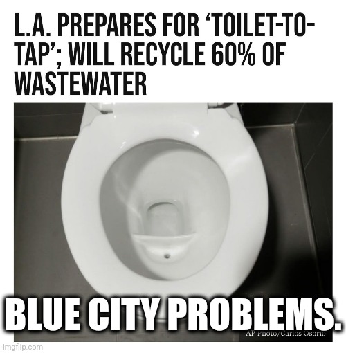 You will eat bugs and drink toilet water. | BLUE CITY PROBLEMS. | image tagged in memes,politics,democrats,los angeles,funny memes,trending | made w/ Imgflip meme maker