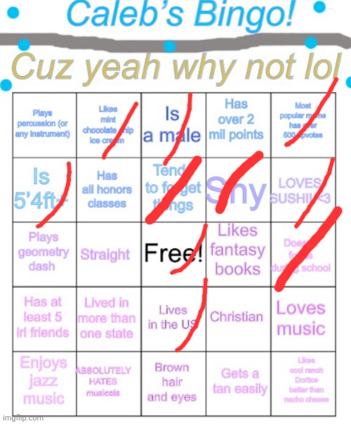 Caleb’s bingo | image tagged in caleb s bingo | made w/ Imgflip meme maker