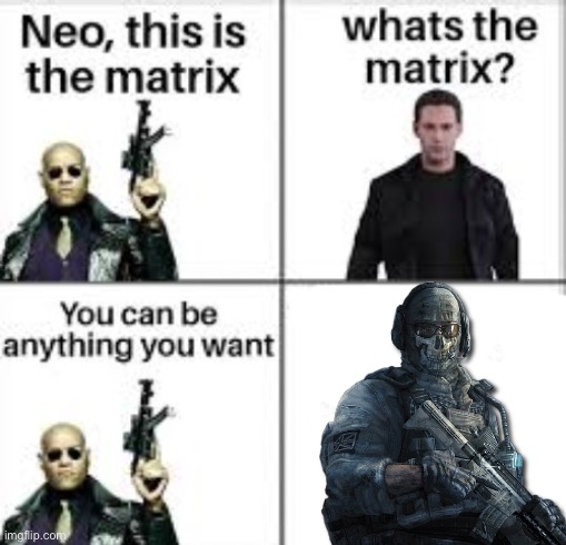 Neo this is the matrix | image tagged in neo this is the matrix,call of duty,mw2,operator bravo | made w/ Imgflip meme maker