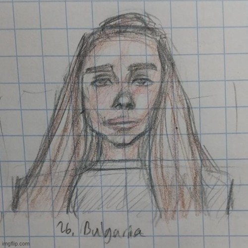 #26 Bulgaria | image tagged in art,drawing,girl,color,nations,countries | made w/ Imgflip meme maker