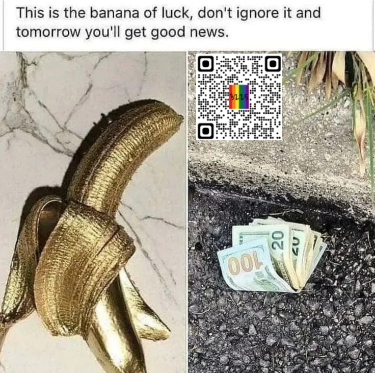 Banana Luck (Upvotes For Good News) Blank Meme Template