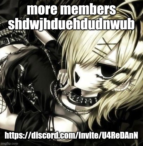 tweak discord pfp | more members shdwjhduehdudnwub; https://discord.com/invite/U4ReDAnN | image tagged in tweak discord pfp | made w/ Imgflip meme maker