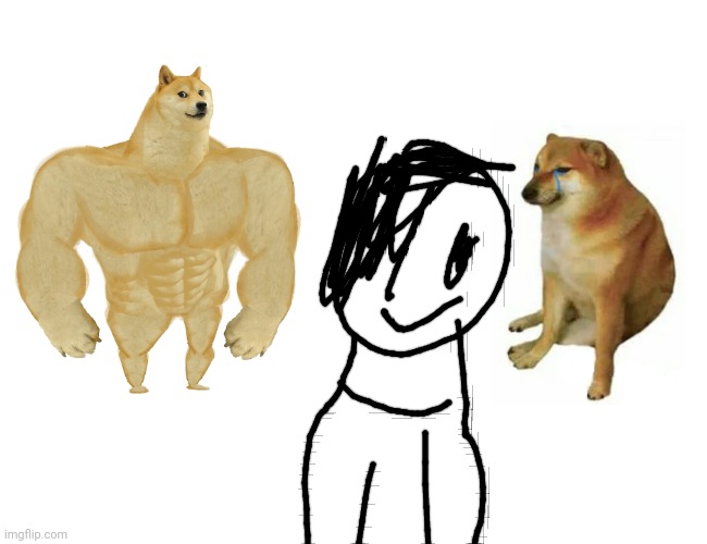 Buff Doge vs. Cheems Meme | image tagged in memes,buff doge vs cheems | made w/ Imgflip meme maker