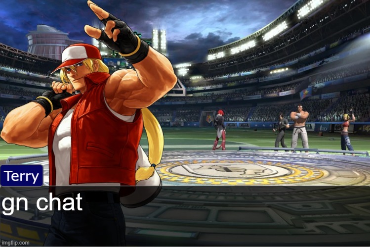 eep | gn chat | image tagged in terry bogard objection temp | made w/ Imgflip meme maker
