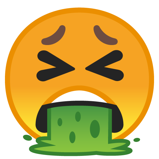 Face with Open Mouth Vomiting Blank Meme Template